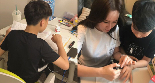 이혜원 아들 [이혜원 인스타그램 캡처]
